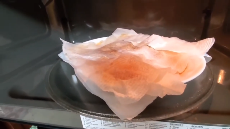 COOK your BACON WITH PAPER TOWEl
